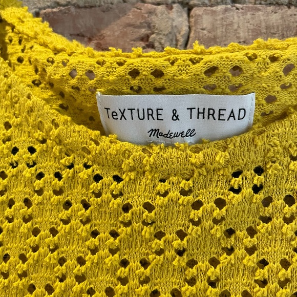 Madewell Texture & Thread Eyelet Flutter Sleeve Top (M/L) - Picture 6 of 6